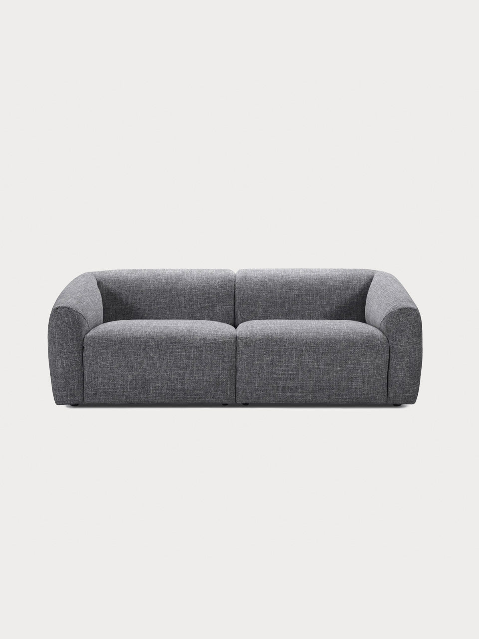 Sofá de tres plazas 226 cm en tejido gris