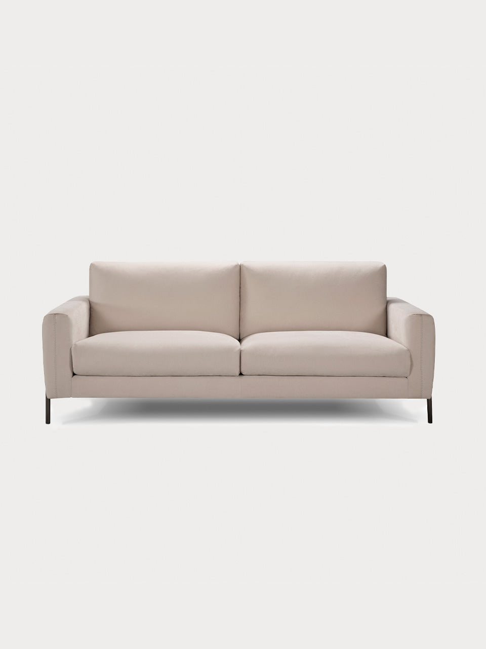 Sofá de 3 plazas de 209 cm de ancho en tejido beige