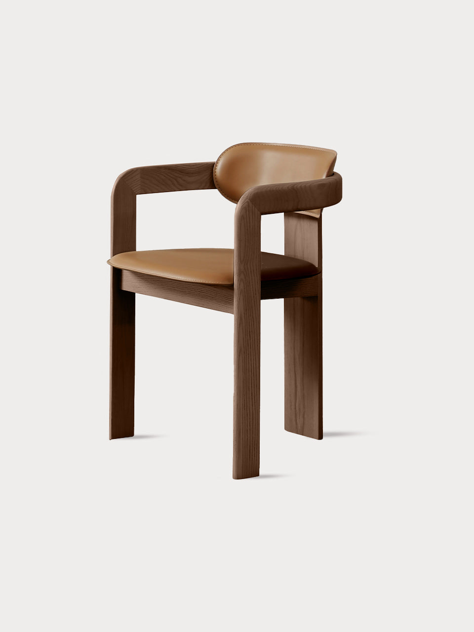 Silla de madera de fresno en color beige