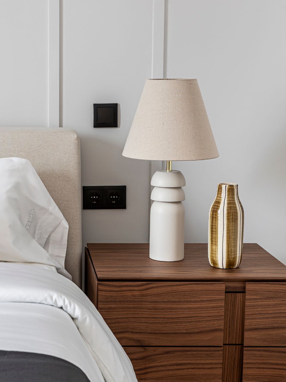 Jarrón de cerámica.