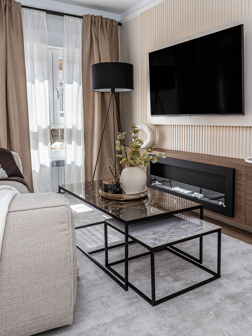 Salón moderno en Madrid - Decorar un piso con estilo - Filakia
