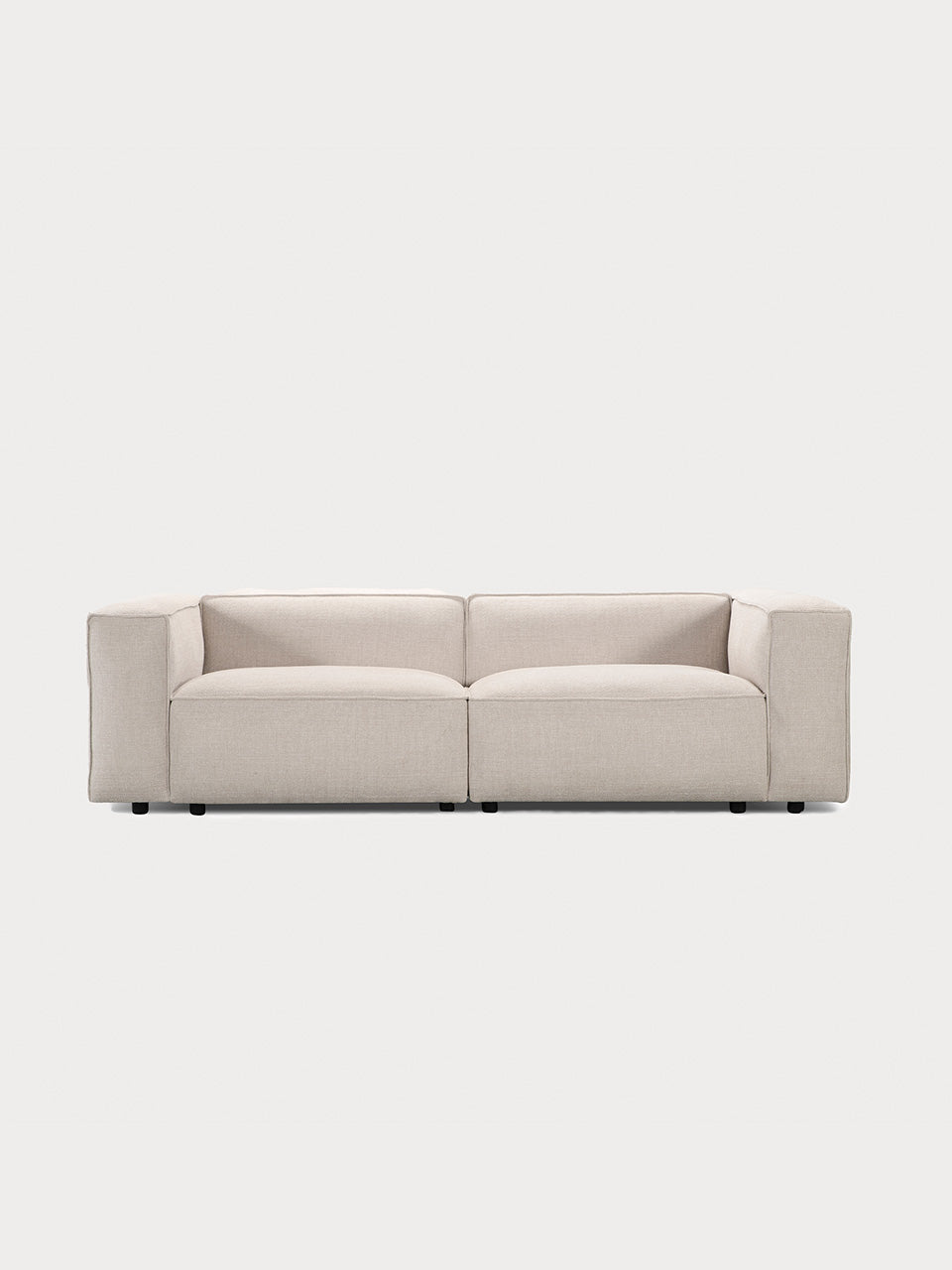 Sofá 130 cm color beige estilo soft