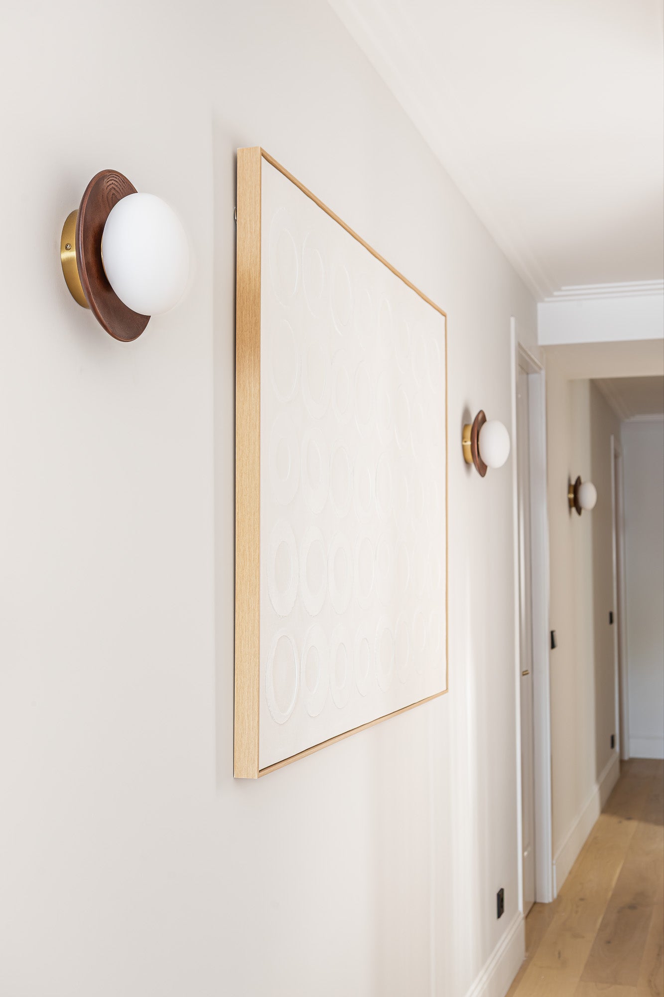 Aplique de pared marron