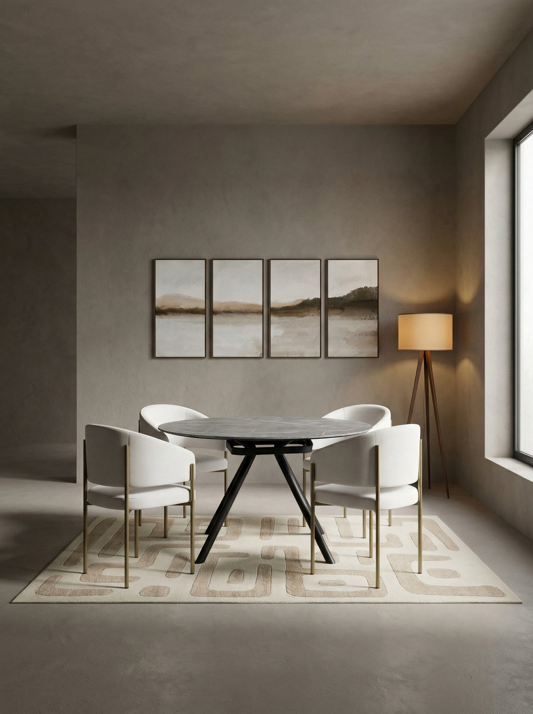 Pack comedor ALBA + 4 sillas DELIA