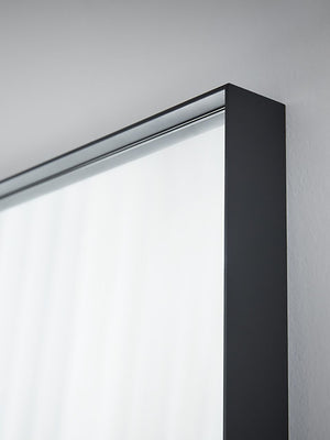 Espejo rectangular negro (150 x 50 cm)