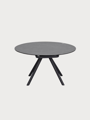 Mesa de comedor redonda extensible de cerámica