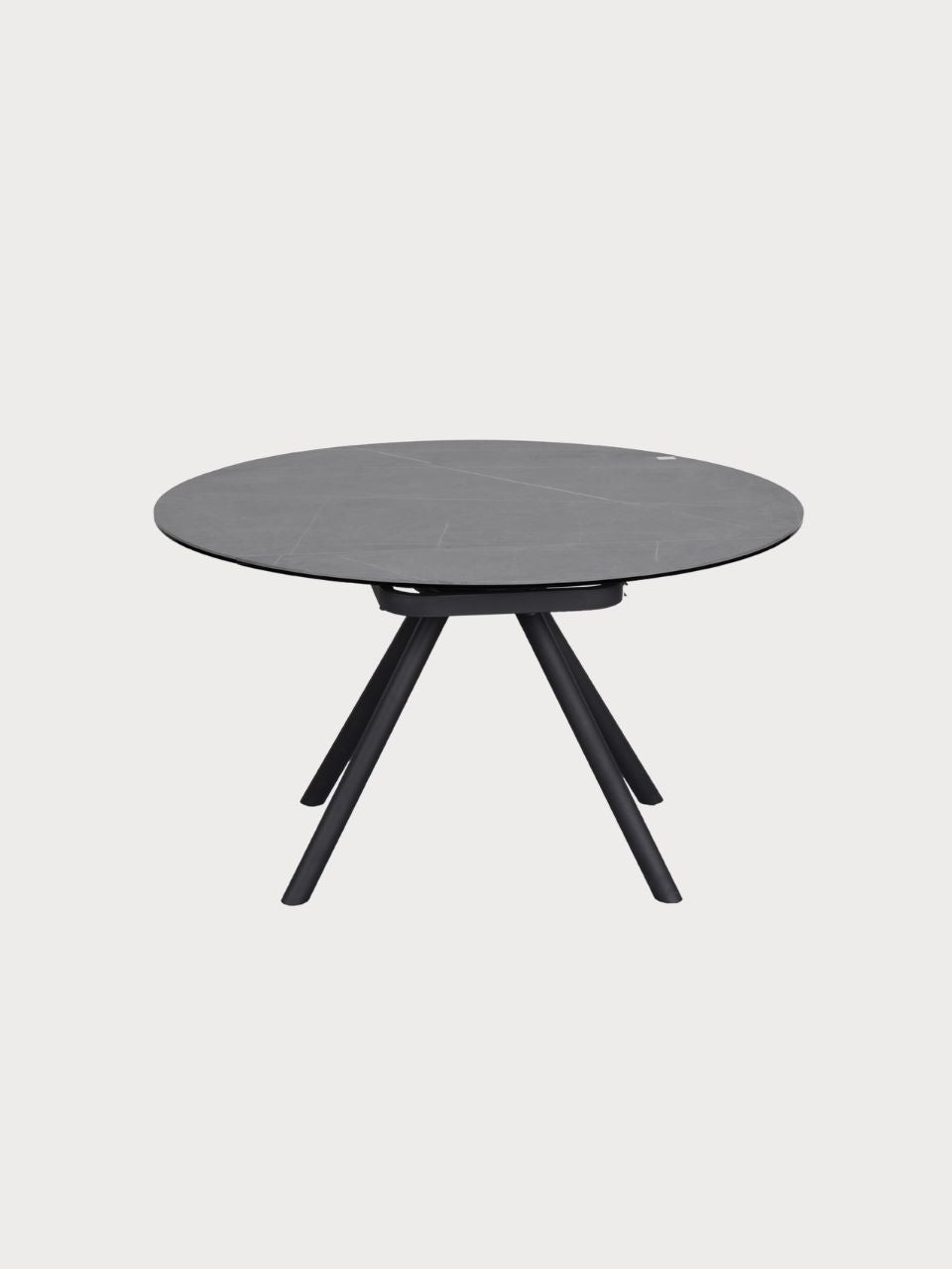 Mesa de comedor redonda extensible de cerámica