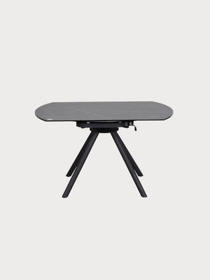 Mesa de comedor redonda extensible de cerámica