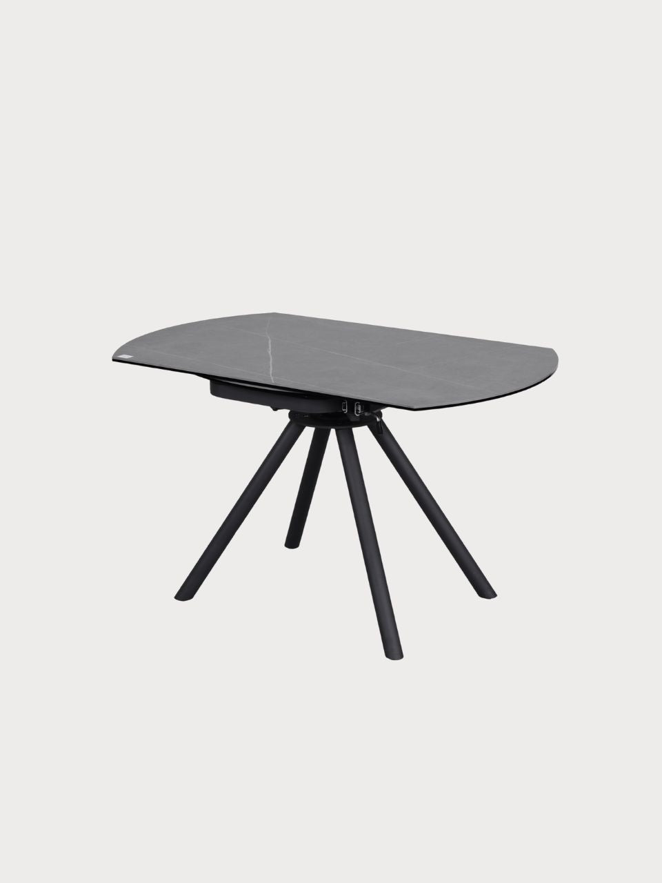 Mesa de comedor redonda extensible de cerámica