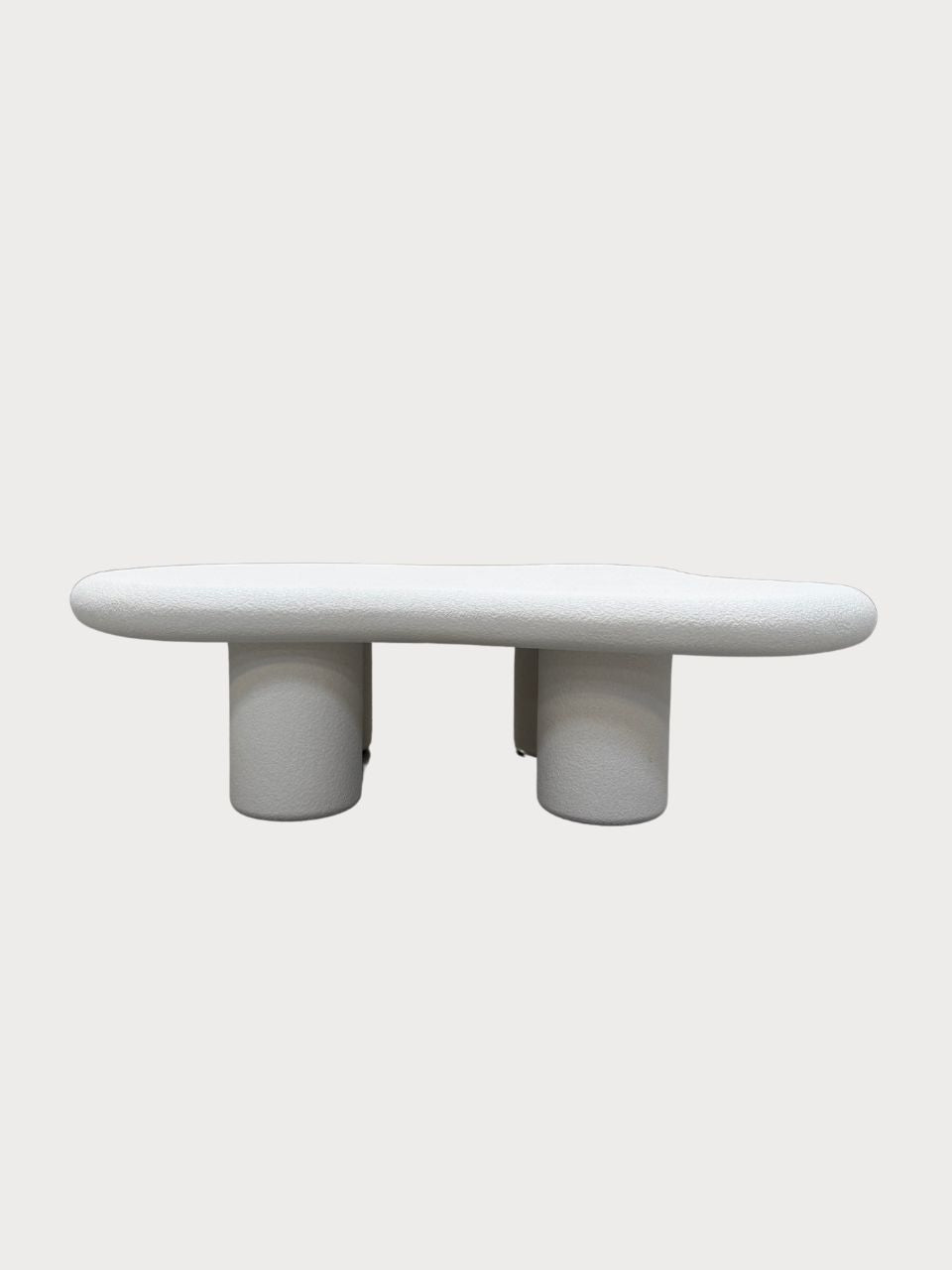 Mesa de centro irregular blanca