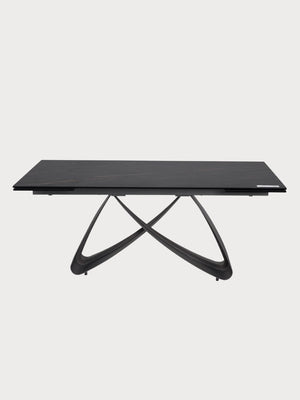 Mesa de comedor rectangular extensible de cerámica