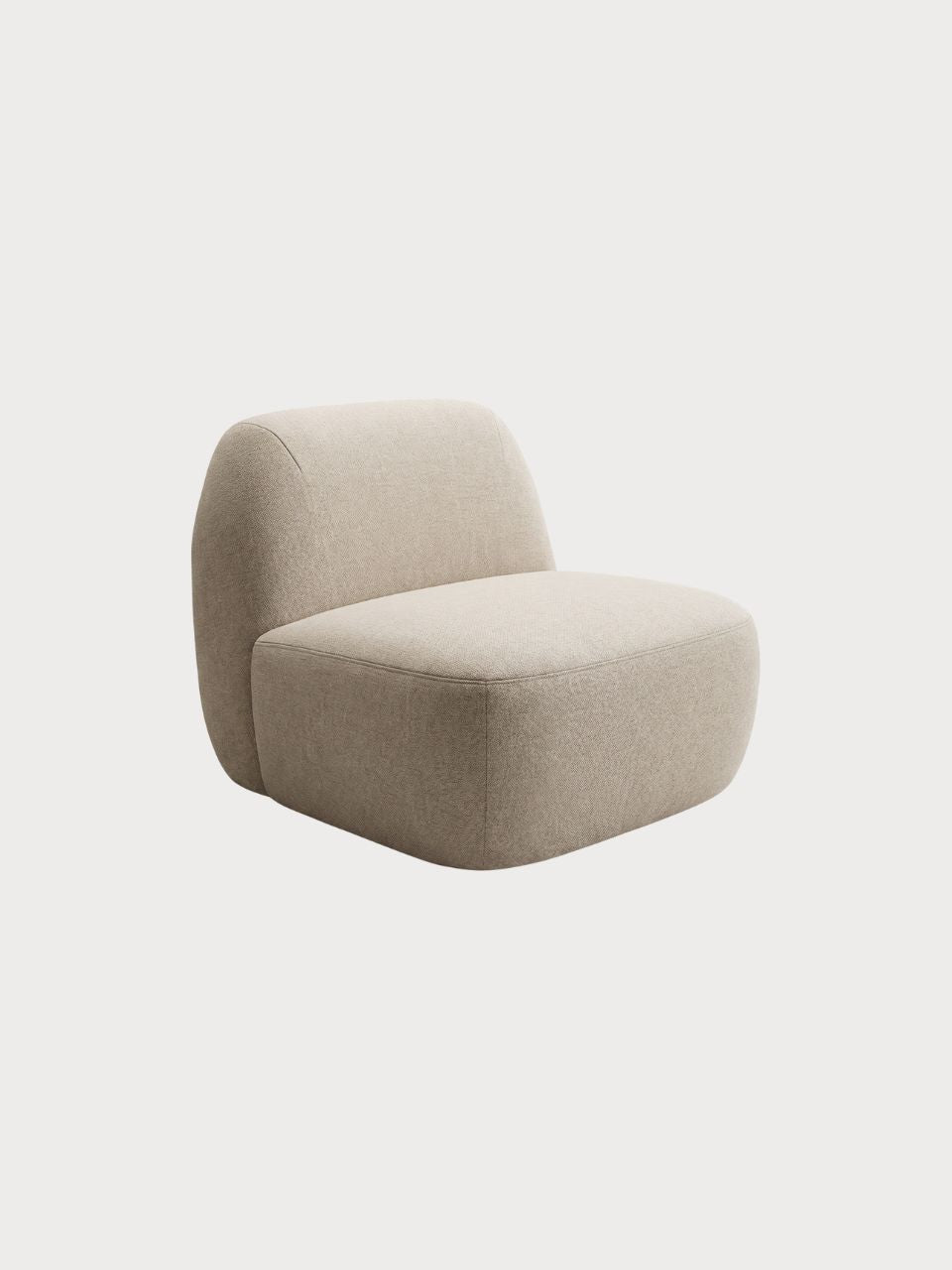 Sillón ANGELA tela suave beige | Filakia