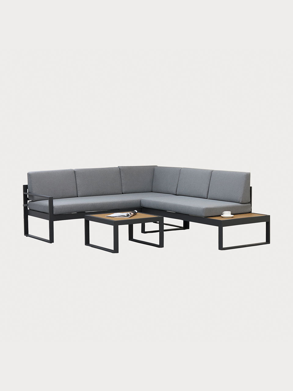 Set exterior MICOL sillón + mesa antracita | Filakia