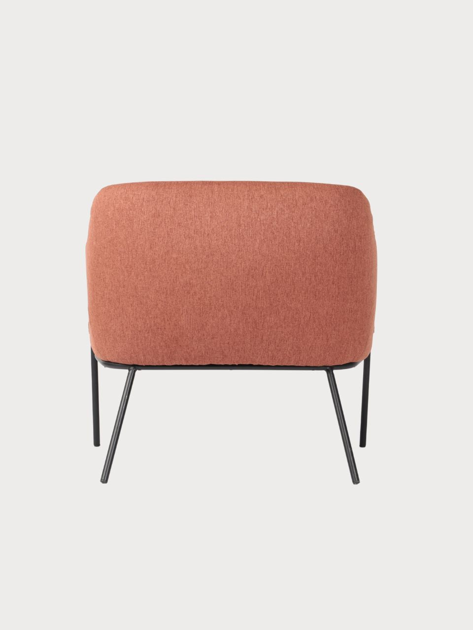 Sillón de diseño con tejido de tela terracota